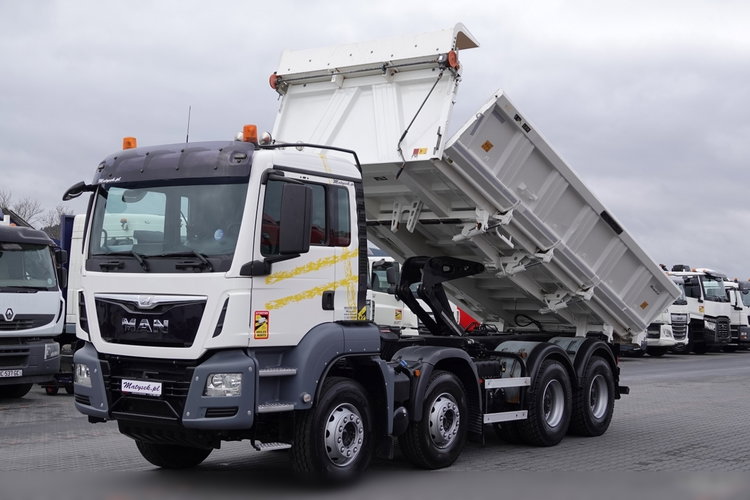 MAN TGS 35.400 / 8x4 / WYWROTKA / HYDROBURTA / MEILLER KIPPER / EURO 6 / OPONY 100% / ŁADOWNOŚĆ: 17.000 KG / PO KONTRAKCIE SERWISOWYM zdjęcie 1