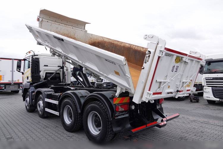 MAN TGS 35.400 / 8x4 / WYWROTKA / HYDROBURTA / MEILLER KIPPER / EURO 6 / OPONY 100% / ŁADOWNOŚĆ: 17.000 KG / PO KONTRAKCIE SERWISOWYM zdjęcie 2