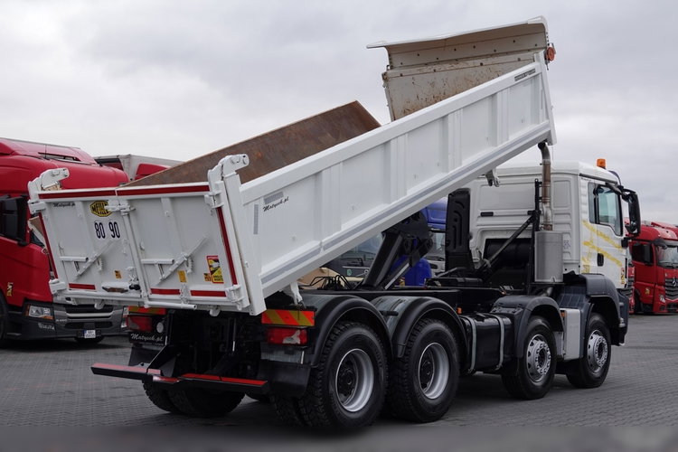 MAN TGS 35.400 / 8x4 / WYWROTKA / HYDROBURTA / MEILLER KIPPER / EURO 6 / OPONY 100% / ŁADOWNOŚĆ: 17.000 KG / PO KONTRAKCIE SERWISOWYM zdjęcie 5