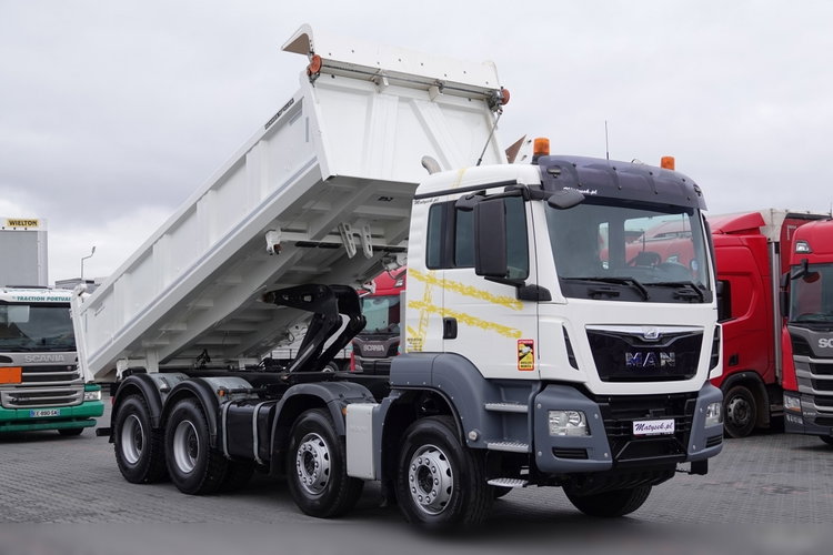 MAN TGS 35.400 / 8x4 / WYWROTKA / HYDROBURTA / MEILLER KIPPER / EURO 6 / OPONY 100% / ŁADOWNOŚĆ: 17.000 KG / PO KONTRAKCIE SERWISOWYM zdjęcie 7