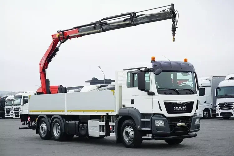 MAN / TGS / 26.400 / 6 X 2 / SKRZYNIOWY + HDS / FASSI F 175 / OŚ SKRĘTNA zdjęcie 1
