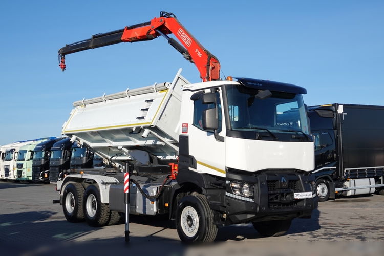 Renault K 430 / 6x4 / WYWROTKA + HDS FASSI F 155 / HYDROBURTA / EURO 6 / STEROWANIE RADIOWE / ROTATOR  zdjęcie 16