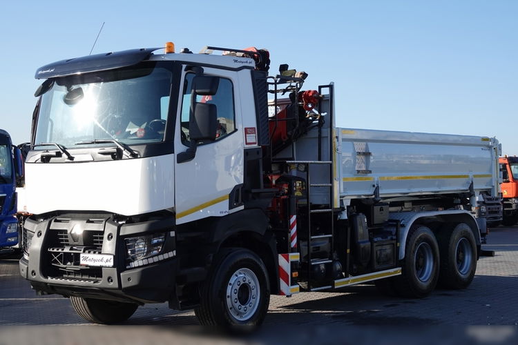 Renault K 430 / 6x4 / WYWROTKA + HDS FASSI F 155 / HYDROBURTA / EURO 6 / STEROWANIE RADIOWE / ROTATOR  zdjęcie 17