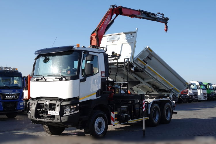 Renault K 430 / 6x4 / WYWROTKA + HDS FASSI F 155 / HYDROBURTA / EURO 6 / STEROWANIE RADIOWE / ROTATOR  zdjęcie 1