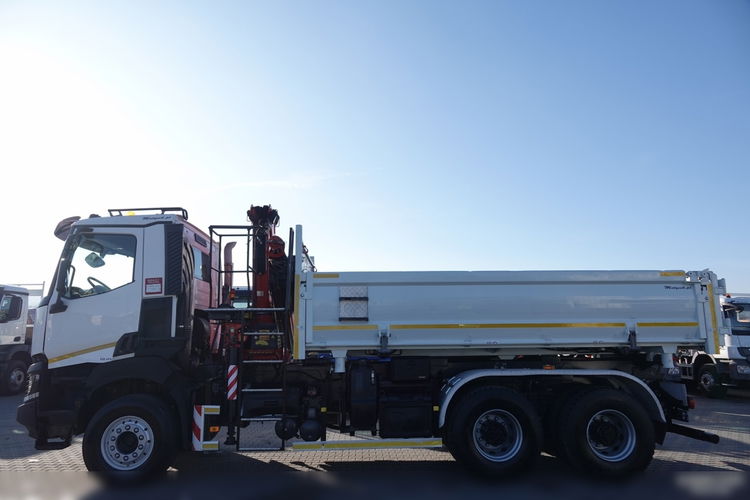 Renault K 430 / 6x4 / WYWROTKA + HDS FASSI F 155 / HYDROBURTA / EURO 6 / STEROWANIE RADIOWE / ROTATOR  zdjęcie 28