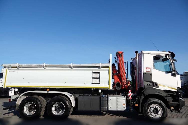 Renault K 430 / 6x4 / WYWROTKA + HDS FASSI F 155 / HYDROBURTA / EURO 6 / STEROWANIE RADIOWE / ROTATOR  zdjęcie 33