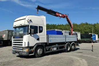 Scania 124L 420 6x2 Retarder HDS FASSI F170 Budowlanka