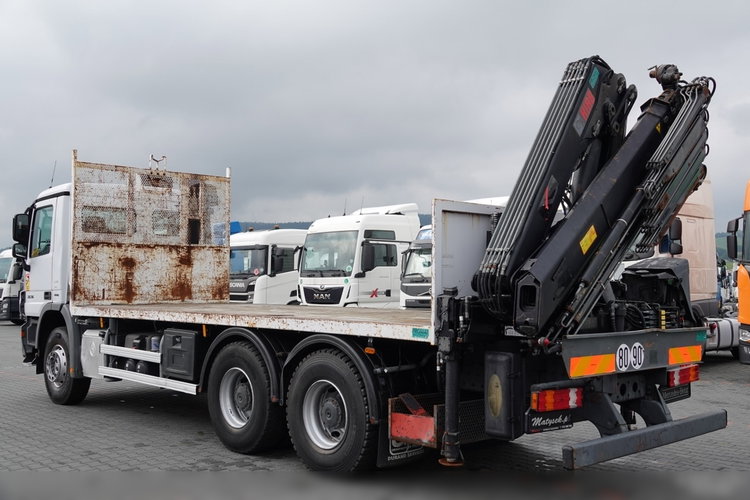 Mercedes ACTROS 2636 / 6x4 / SKRZYNIOWY 6, 5 M + HDS HIAB 166 - 5x WYSÓW 15 M / STEROWANIE RADIOWE / EURO 5  zdjęcie 11