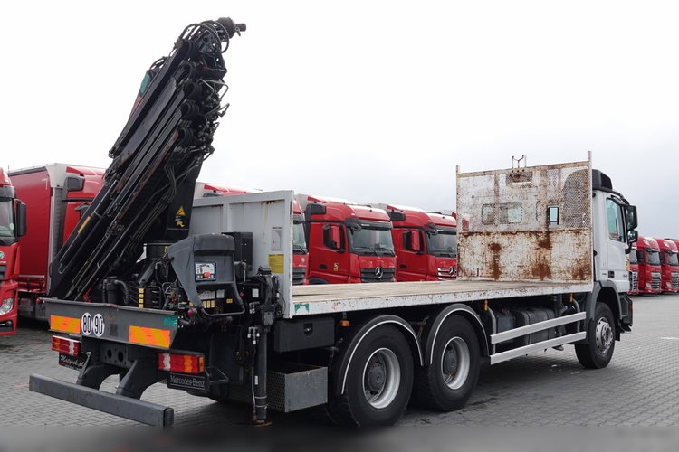 Mercedes ACTROS 2636 / 6x4 / SKRZYNIOWY 6, 5 M + HDS HIAB 166 - 5x WYSÓW 15 M / STEROWANIE RADIOWE / EURO 5  zdjęcie 19