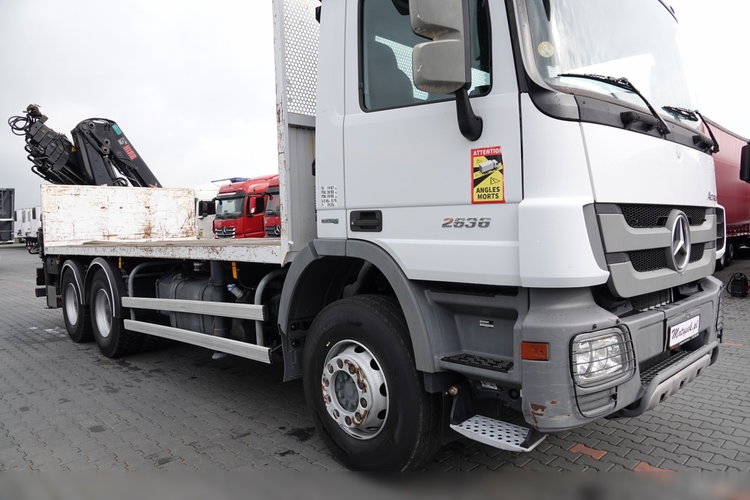 Mercedes ACTROS 2636 / 6x4 / SKRZYNIOWY 6, 5 M + HDS HIAB 166 - 5x WYSÓW 15 M / STEROWANIE RADIOWE / EURO 5  zdjęcie 20