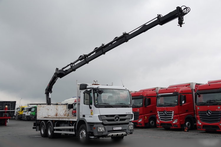 Mercedes ACTROS 2636 / 6x4 / SKRZYNIOWY 6, 5 M + HDS HIAB 166 - 5x WYSÓW 15 M / STEROWANIE RADIOWE / EURO 5  zdjęcie 6