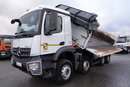 Mercedes AROCS 3243 / 8x4 / WYWROTKA + HYDROBURTA / BORDMATIC / MEILLER KIPPER / EURO 6 / OPONY 100 % / 50 TYS.KM. zdjęcie 10