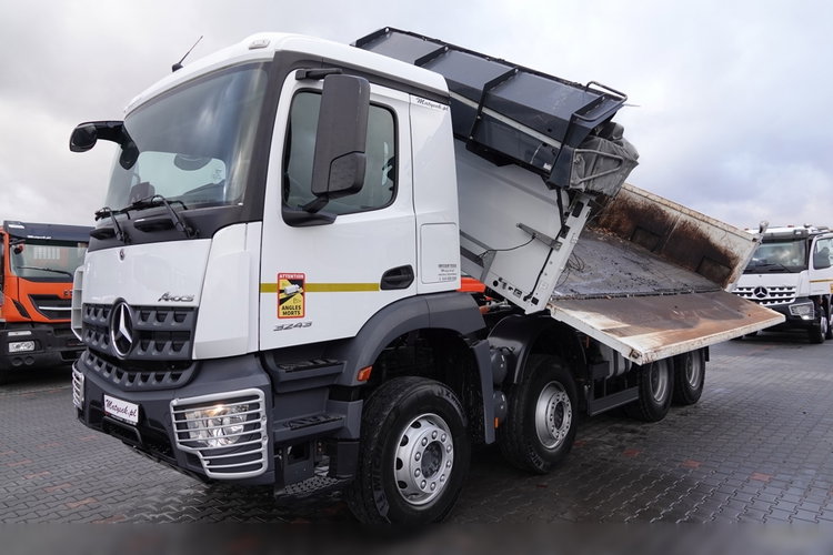 Mercedes AROCS 3243 / 8x4 / WYWROTKA + HYDROBURTA / BORDMATIC / MEILLER KIPPER / EURO 6 / OPONY 100 % / 50 TYS.KM. zdjęcie 10