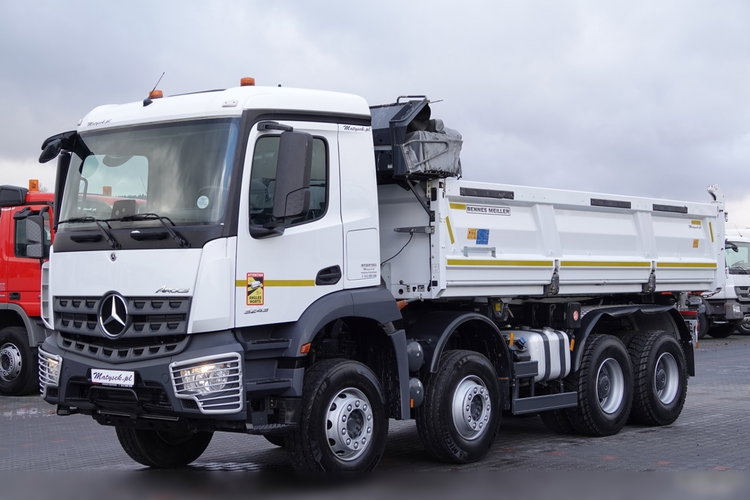Mercedes AROCS 3243 / 8x4 / WYWROTKA + HYDROBURTA / BORDMATIC / MEILLER KIPPER / EURO 6 / OPONY 100 % / 50 TYS.KM. zdjęcie 17