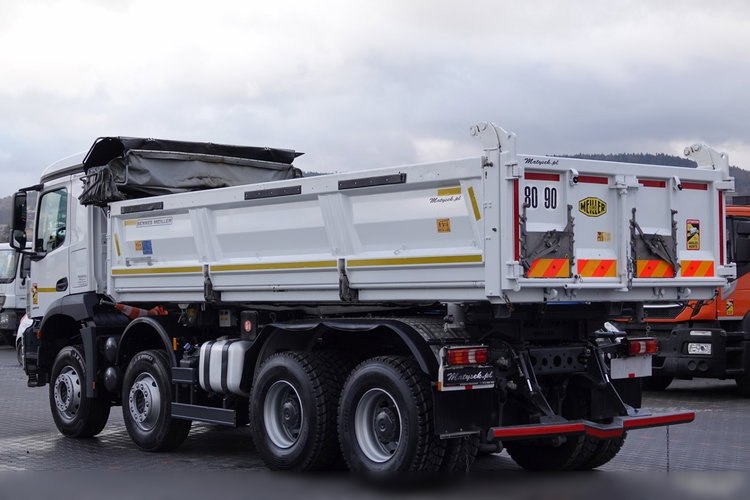 Mercedes AROCS 3243 / 8x4 / WYWROTKA + HYDROBURTA / BORDMATIC / MEILLER KIPPER / EURO 6 / OPONY 100 % / 50 TYS.KM. zdjęcie 20