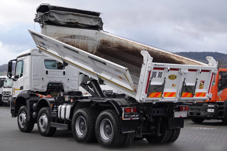 Mercedes AROCS 3243 / 8x4 / WYWROTKA + HYDROBURTA / BORDMATIC / MEILLER KIPPER / EURO 6 / OPONY 100 % / 50 TYS.KM. zdjęcie 4