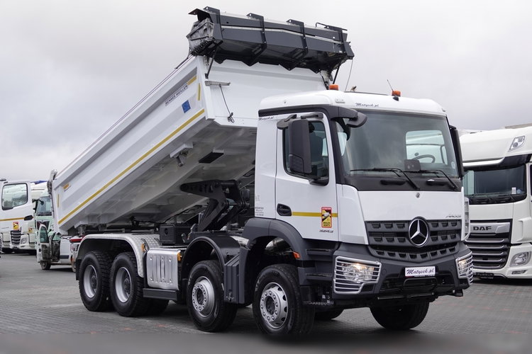 Mercedes AROCS 3243 / 8x4 / WYWROTKA + HYDROBURTA / BORDMATIC / MEILLER KIPPER / EURO 6 / OPONY 100 % / 50 TYS.KM. zdjęcie 8