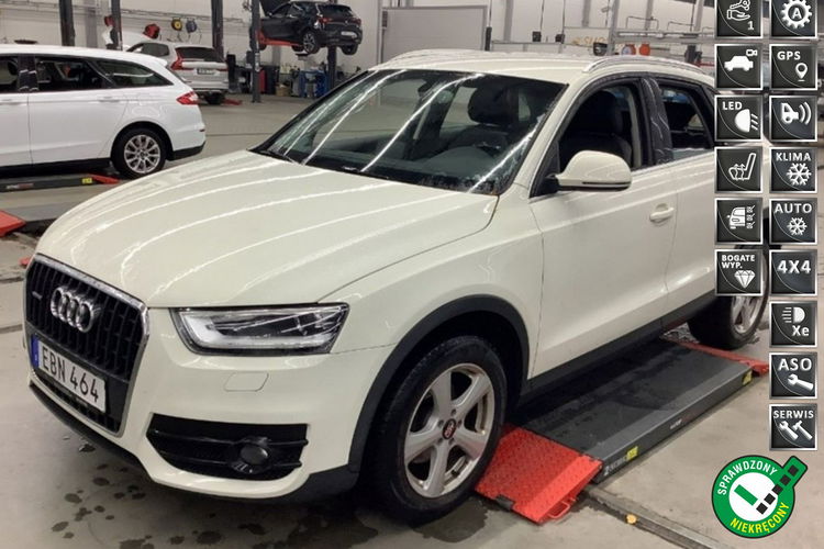 Audi Q3 2.0tdi automat 177KM quattro ledy xenon skóry navi bezwypadkowy 1.gwar zdjęcie 1