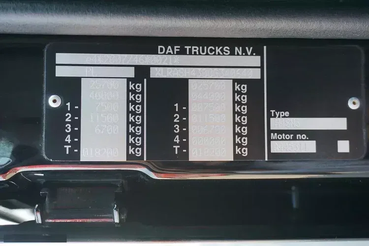 DAF / XF / 480 / ACC / EURO 6 / ZESTAW PRZEJAZDOWY 120 M3 zdjęcie 11