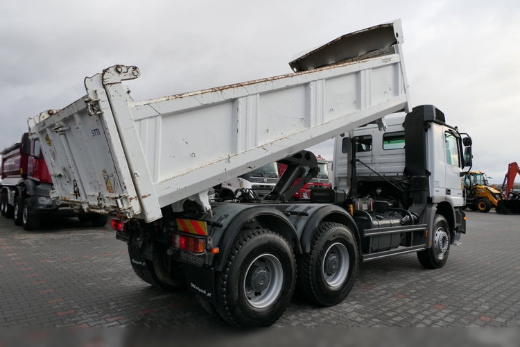 Mercedes ACTROS 3336 / 6x4 / WYWROTKA / BORDMATIC / HYDROBURTA / MEILLER KIPER / OPONY 100% zdjęcie 3