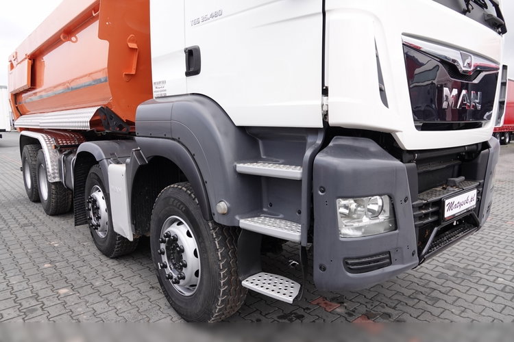 MAN TGS 35.480 / 8x4 / WYWROTKA TYLNOZSYPOWA / MEILLER KIPER / HYDRAULICZNA KLAPA / EURO 6 / 2017 ROK zdjęcie 17