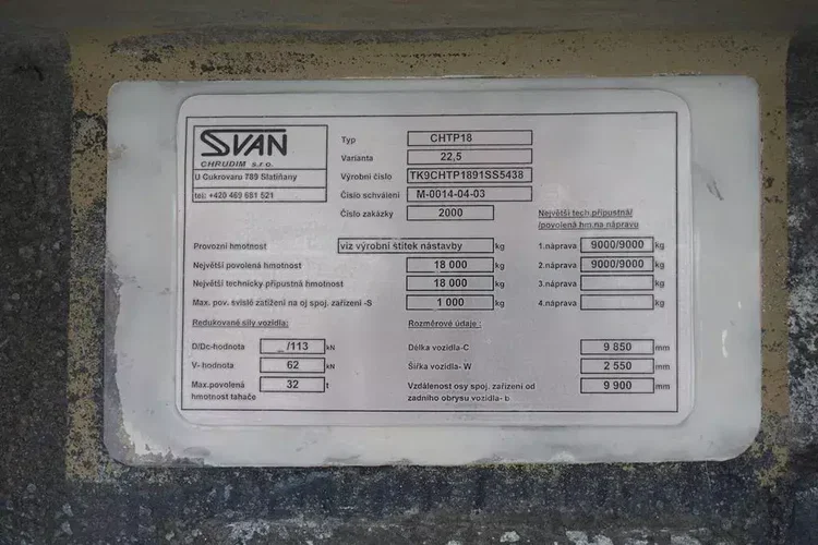 SVAN TANDEM / IZOTERMA / DŁ. 7.35 M / DOPPELSTOCK / 18 PALET zdjęcie 11