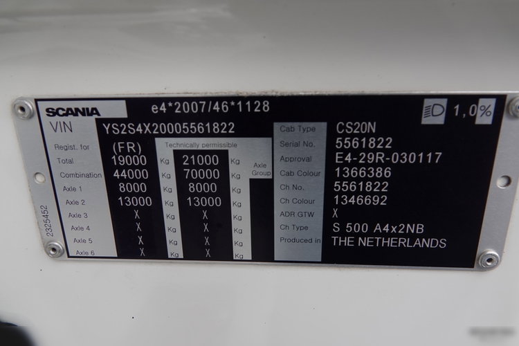 Scania S 500 / RETARDER / NISKA KABINA / CAŁA NA PODUSZKACH / PO ZŁOTYM KONTRAKCIE SERWISOWYM zdjęcie 38