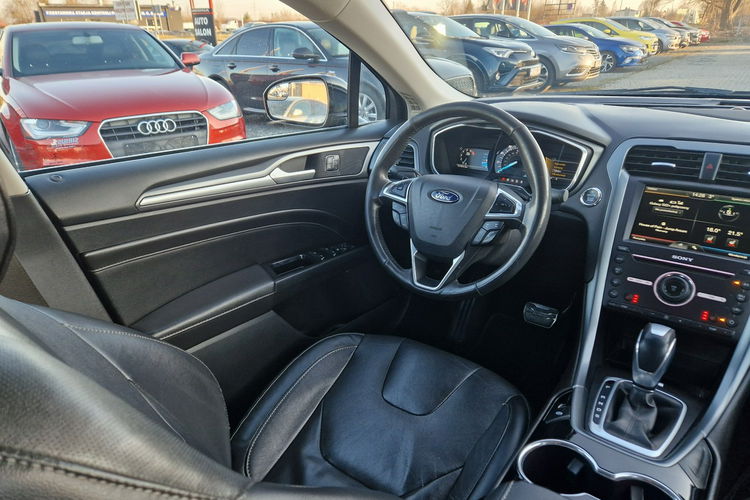 Ford Mondeo Titanium Skóra KameraCof SONY Podgrz.Fotele Automat Gwarnacja ROK zdjęcie 24