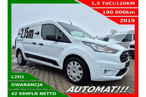 Ford Transit Connect Long 42999zł NETTO 1, 5TdCi/120KM Automat