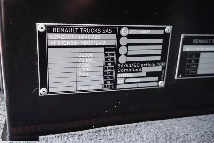 Renault / T 520 / ACC / EURO 6 / SSC / MEGA BDF / 7.82 M zdjęcie 11