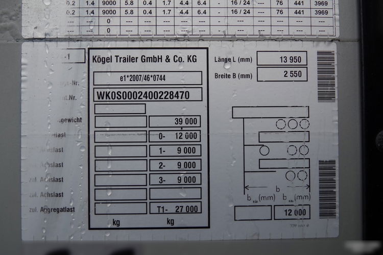Kogel FIRANKA STANDARD / OPONY 100 % / MAŁO UŻYWANA zdjęcie 25