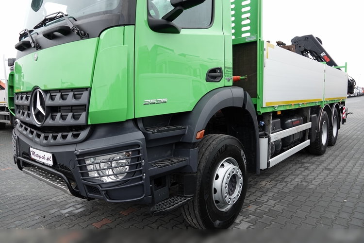 Mercedes AROCS 2636 / 6x4 / SKRZYNIOWY- 6, 5 M / + HDS HIAB 192 E-5 wysów: 15m / EURO 6 / STEROWANIE RADIOWE / ROTATOR  zdjęcie 13