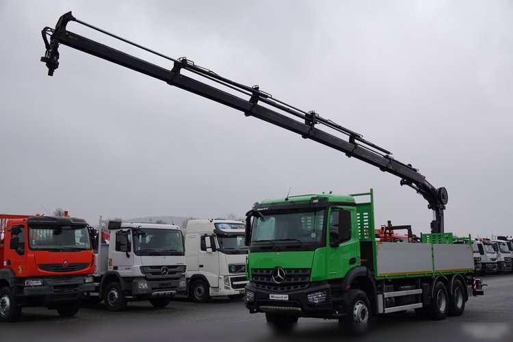 Mercedes AROCS 2636 / 6x4 / SKRZYNIOWY- 6, 5 M / + HDS HIAB 192 E-5 wysów: 15m / EURO 6 / STEROWANIE RADIOWE / ROTATOR  zdjęcie 1