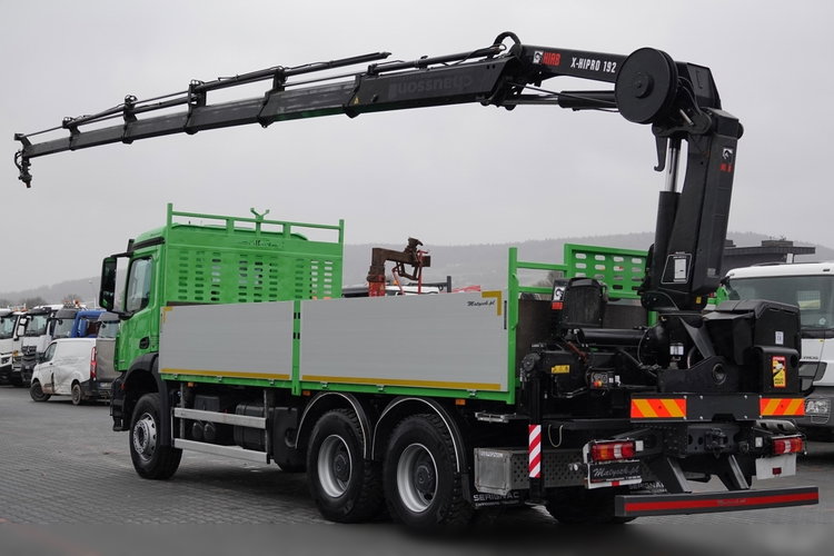 Mercedes AROCS 2636 / 6x4 / SKRZYNIOWY- 6, 5 M / + HDS HIAB 192 E-5 wysów: 15m / EURO 6 / STEROWANIE RADIOWE / ROTATOR  zdjęcie 2