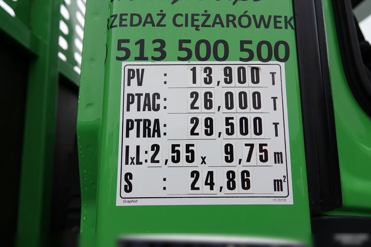 Mercedes AROCS 2636 / 6x4 / SKRZYNIOWY- 6, 5 M / + HDS HIAB 192 E-5 wysów: 15m / EURO 6 / STEROWANIE RADIOWE / ROTATOR  zdjęcie 41