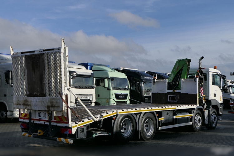 MAN TGS 35.360 / 8x2 / LAWETA 7.7 M + HDS FASSI 230 XP / OŚ PODNOSZONA / 4 OSIOWY / NAJAZDY HYDRAULICZNE / WCIĄGARKA  zdjęcie 8
