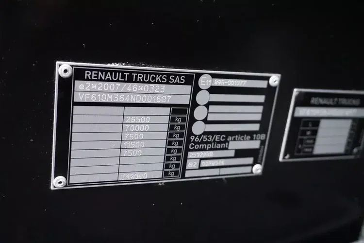 Renault T 520 / ACC / EURO 6 / ZESTAW PRZEJAZDOWY 120 M3 zdjęcie 11