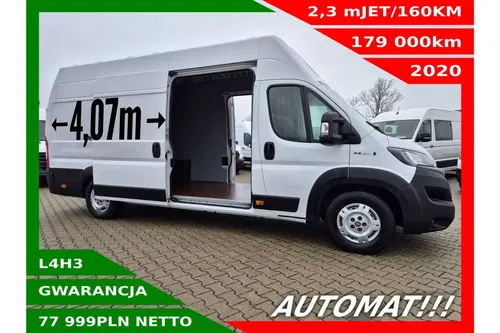 Fiat Ducato L4H3 77999zł NETTO 2.3 MultiJET/160KM Automat