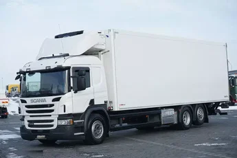 Scania / P 410 / EURO 6 / CHŁODNIA + WINDA / 23 PALETY / OŚ SKRĘTNA