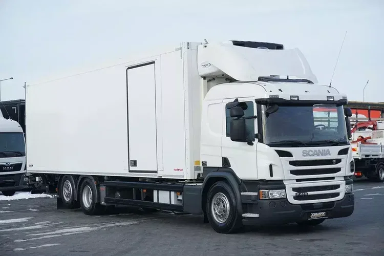 Scania / P 410 / EURO 6 / CHŁODNIA + WINDA / 23 PALETY / OŚ SKRĘTNA zdjęcie 2