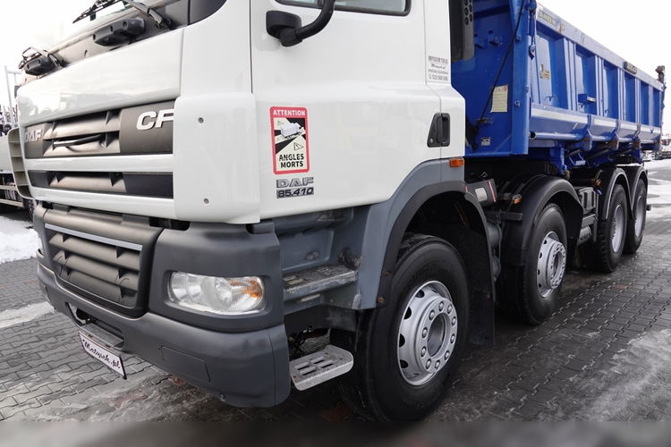 DAF CF 85.410 / 8X4 / WYWROTKA 2 STR / HYDROBURTA / MEILLER KIPPER / BORDMATIC / SPROWADZONY  zdjęcie 14