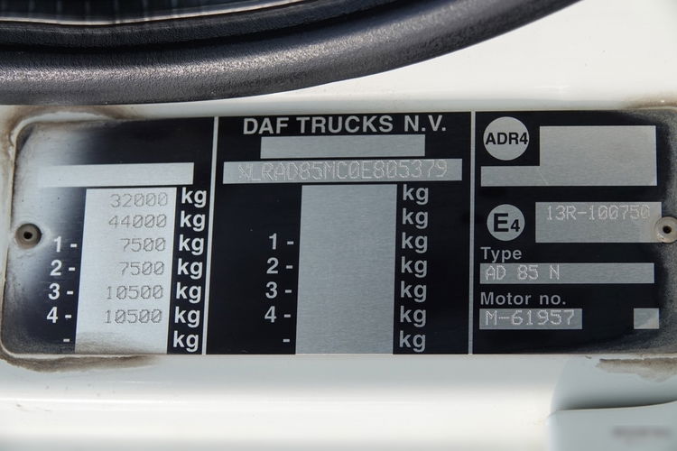 DAF CF 85.410 / 8X4 / WYWROTKA 2 STR / HYDROBURTA / MEILLER KIPPER / BORDMATIC / SPROWADZONY  zdjęcie 43