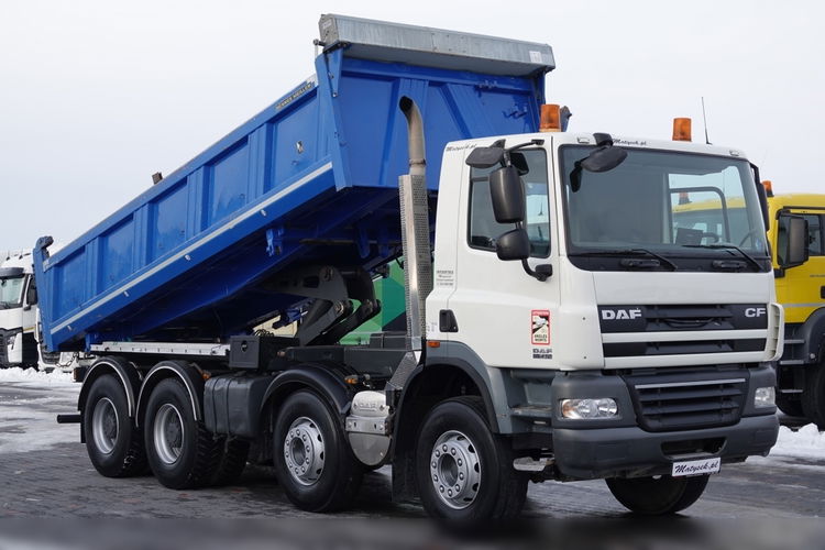 DAF CF 85.410 / 8X4 / WYWROTKA 2 STR / HYDROBURTA / MEILLER KIPPER / BORDMATIC / SPROWADZONY  zdjęcie 4