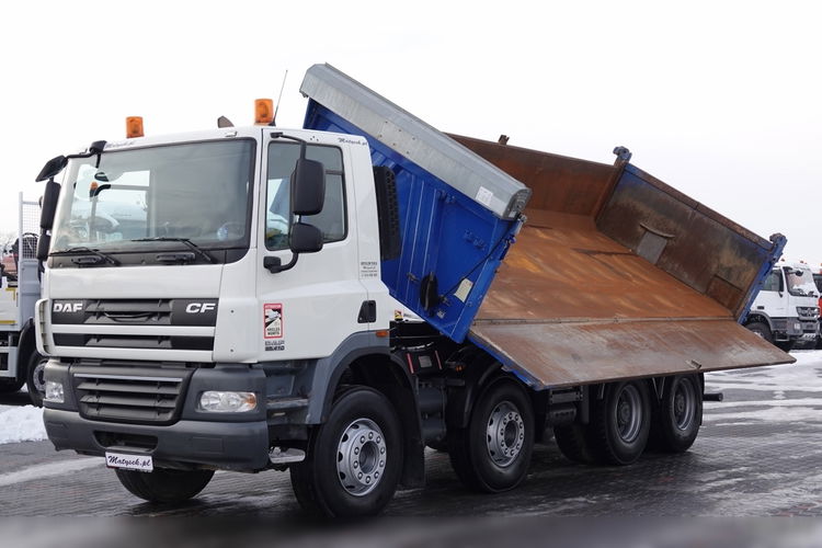DAF CF 85.410 / 8X4 / WYWROTKA 2 STR / HYDROBURTA / MEILLER KIPPER / BORDMATIC / SPROWADZONY  zdjęcie 5