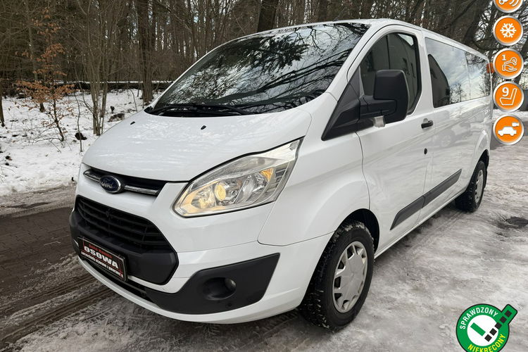 Ford Transit Custom 2.O TDCI 130 KM 1 WŁAŚCICIEL W PL 9 OSOBOWY KAMERA COFANIA BEZ WKŁADU zdjęcie 1
