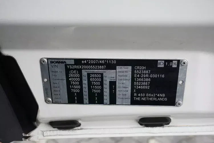 Scania R 450 / ACC / E 6 / BDF / 7.15 , 7.45 M / OŚ SKRĘTNA / RETARDER zdjęcie 11