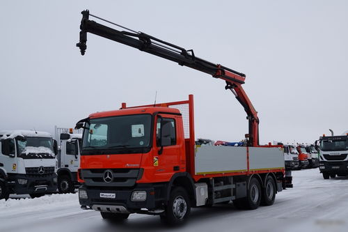 Mercedes ACTROS 2636 / 6X4 / SKRZYNIOWY - 6, 5M / HDS PALFINGER PK18002 - EH B / ROTATOR / STEROWANIE RADIOWE / EURO 5 EEV 