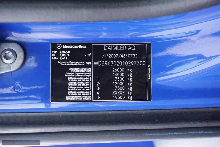 Mercedes ACTROS / 2543 / ACC / E 6 / PEŁNY ADR / PLATFORMA / ZAWIESIE POD WÓZEK zdjęcie 11