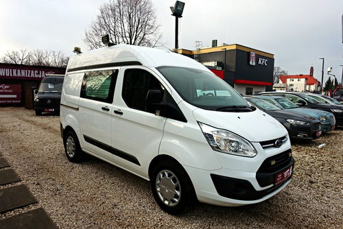 Ford Transit Custom Fv 23% Klima Kabina i Paka Oświetlenie Awaryjne 220V Zabudowa SORTINO