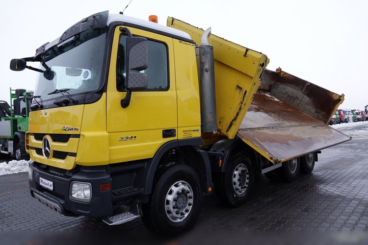 Mercedes ACTROS 3241 / 8x4 / WYWROTKA / HYDROBURTA / BORDMATIC / EURO 5 EEV / ŁADOWNOŚĆ: 19 500 KG  zdjęcie 10